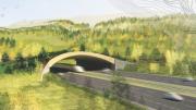 A side view of the crossing design by Balmori Associates
