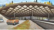 A driver's view of the crossing, from the Olin Studio submission