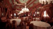 A hotel conference room in the Falaknuma Palace