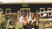 Tyler Gibbons and Robin MacArthur outside the Vermont home of her grandmother, Margaret MacArthur.