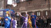 The Lampoon squad prepares to get the rebound.