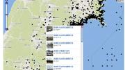 A map of tweets from the city of Sendai, part of the Digital Archive of Japan's 2011 Disasters
