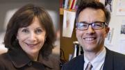 Diana Sorensen, dean of arts and humanities, and Robin Kelsey, chair, Harvard University Committee on the Arts 