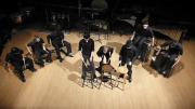 THUD members perform “Conchairto for Stools” at the fall 2011 concert.