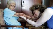 Filmmaker Julie Mallozzi intercut scenes of Lalita Bharvani at home, tending to her garden or doing yoga, with startling images of x-rays and medical tests, including an echocardiogram. One poignant scene shows Bharvani visiting her elderly mother in India. 