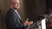 HBS dean Nitin Nohria told the audience he considers himself a feminist and supports a culture that reflects equality for women in the workplace.