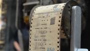 The Mark I display includes early punch cards.