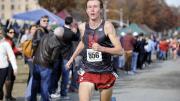 Maksim Korolev running last fall in the NCAA Cross-Country Regionals at Van Cortlandt Park in the Bronx