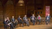 A panel discussion on climate change included faculty from Harvard and other institutions.