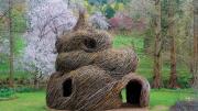 Photograph courtesy of Patrick Dougherty/Peabody Essex Museum <i>Summer Palace,</i> 2009, in Philadelphia