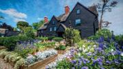 Gardens soften the stark look of the Colonial-era House of the Seven Gables