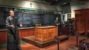 A replica of a parochial classroom for Woonsocket children
