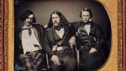 Circa 1853 photograph of Lawman Captain Harry Love and two of his California Rangers, the state's first law-enforcement agency