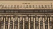 Architectural plan for Widener Library