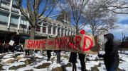 Photograph of February 14 Harvard student protest about harassment