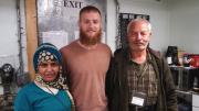 Phil Caruso with two Afghan translators