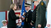 President Faust presented each cadet with a copy of <i>Grant: Memoirs and Selected Letters,</i> edited by Mary and William McFeeley, and received from them in return a copy of Samuel P. Huntington’s <i>The Soldier and the State.</i>