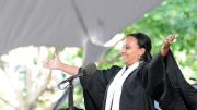 The Latin orator, Fanaye Solomon Yirga ’13