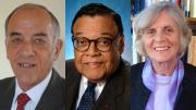 From left: James V. Baker, William Thaddeus Coleman Jr., and Georgene Botyos Herschbach