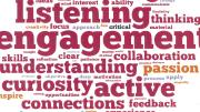 A word cloud disseminated at the  HILT conference captures participants' views of the ingredients essential to learning and good teaching.