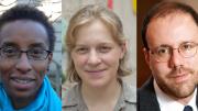 From left: Claudine Gay, Jennifer Hoffman, and Michael Kremer