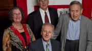 Clockwise from far left: Judith Lasker, Bruce Alberts, Leo Marx, and Keith Christiansen