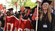 Dunster House undergraduates in the morning procession