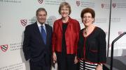 Former Harvard president Neil L. Rudenstine, who recruited Faust as the inaugural dean of the Radcliffe Institute for Advanced Study, also spoke at the luncheon.