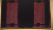 The background of Mark Rothko’s <i>Panel Four</i> exhibits different stages of color loss. The digital light projection technology illuminates the panel differentially, restoring the uniform original color.