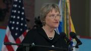 President Drew Faust linked service and inclusiveness.