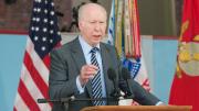 Guest speaker David Gergen stressed the value of humility and perspective.