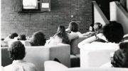 Harvard students watching the Watergate hearings.