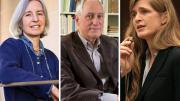 From left: Martha Minow, Robert Darnton, and Samantha Powers