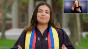 Photograph of Commencement speaker Silvana Gómez