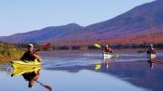 Paddlers enjoy the serenity of Flagstaff Lake, Maine.