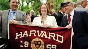Fiftieth reunioners David Leipziger, Kitty Beer, and Howard Kristol, J.D. ’62.