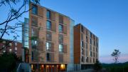 New Kripalu tower residence stands tall against the night sky