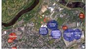 A map of projects under way and projects recommended by the Allston Work Team (<a href="http://harvardmagazine.com/sites/default/files/allston-plans-2011.png">View larger map</a>)
