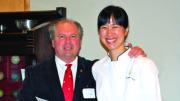 Editor Craig Lambert with Joanne Chang