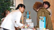 Joanne Chang signs books for guests.