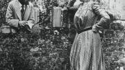 Mary and Bernard Berenson in the garden of her mother’s country house near Fernhurst, England, 1898  
