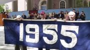 <b>The Blue Classes:</b> The Class of 2012 has revived the "class color" tradition (see "<a href="http://harvardmagazine.com/2009/11/harvard-class-colors-and-trademark-clothing">Curious Colors</a>"); theirs is blue. On Class Day, members of the class of 1955 displayed their class banner (also blue) to honor the graduating seniors and guest speaker Barney Frank, whose College class (1961) is blue, too.