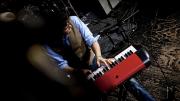 Ben Cosgrove at the keyboard during a recent performance