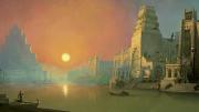 Duquette’s digital painting <i>Vilqa, the Garden City</i> 