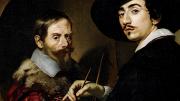 <i>Self-Portrait with an Easel </i>by Nicolas Régnier, featured in a gallery talk at the Harvard Art Museums