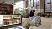 Priscilla and Brett Donham live happily in a smaller, leaner domicile. 