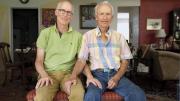 Geoffrey and his father, Oliver Biddle &rsquo;43, in 2013