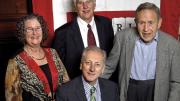 Photograph by Bethany Versoy/courtesy of Harvard Graduate School of Arts and Science Clockwise from far left: Judith Lasker, Bruce Alberts, Leo Marx, and Keith Christiansen