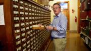 Classics professor Richard Thomas recalls conducting research in Widener before the digital age.