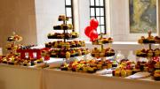 The celebration also featured refreshments and a live jazz band.